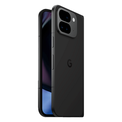 Google Pixel 9 Pro Fold negro a medio cerrar